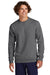 Sport-Tek STF203 Mens Drive Fleece Crewneck Sweatshirt Heather Graphite Grey Model Front