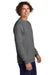 Sport-Tek STF203 Mens Drive Fleece Crewneck Sweatshirt Heather Graphite Grey Model Side