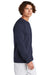 Sport-Tek STF203 Mens Drive Fleece Crewneck Sweatshirt True Navy Blue Model Side