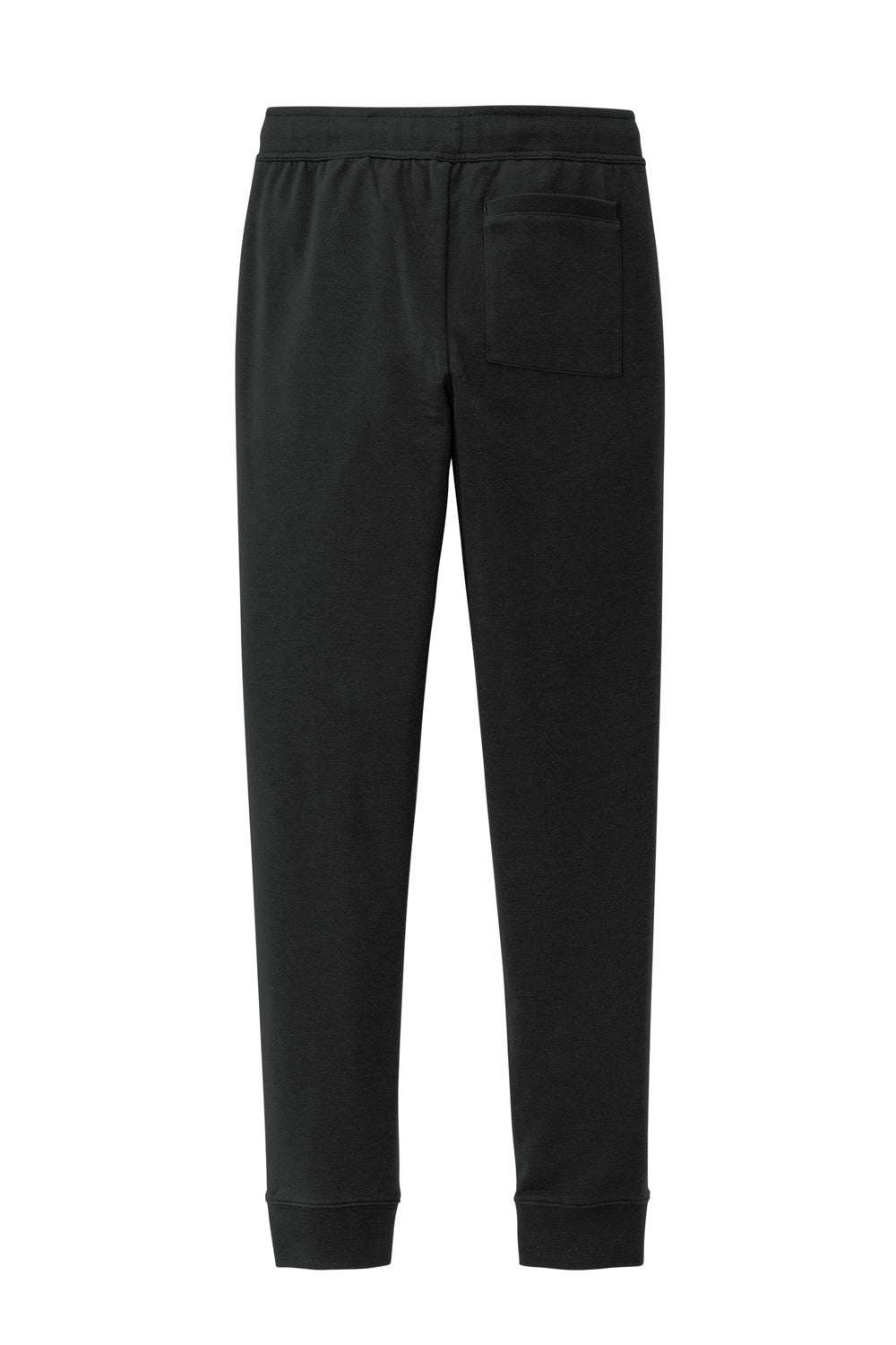 Sport-Tek STF204 Mens Drive Fleece Jogger Sweatpants w/ Pockets Black Flat Back