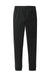 Sport-Tek STF204 Mens Drive Fleece Jogger Sweatpants w/ Pockets Black Flat Back