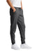 Sport-Tek STF204 Mens Drive Fleece Jogger Sweatpants w/ Pockets Heather Graphite Grey Model Side