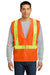 Port Authority SV01 Mens Enhanced Visibility Vest Safety Orange Model Front