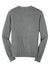 Port Authority SW285 Mens Long Sleeve V-Neck Sweater Heather Medium Grey Flat Back