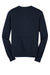 Port Authority SW285 Mens Long Sleeve V-Neck Sweater Navy Blue Flat Back