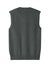 Port Authority SW2860 Mens Easy Care Sweater Vest Heather Charcoal Grey Flat Back