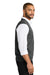 Port Authority SW2860 Mens Easy Care Sweater Vest Heather Charcoal Grey Model Side