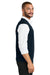 Port Authority SW2860 Mens Easy Care Sweater Vest River Navy Blue Model Side