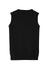 Port Authority SW286 Mens V-Neck Sweater Vest Black Flat Back