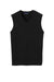 Port Authority SW286 Mens V-Neck Sweater Vest Black Flat Front