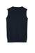 Port Authority SW286 Mens V-Neck Sweater Vest Navy Blue Flat Back