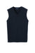 Port Authority SW286 Mens V-Neck Sweater Vest Navy Blue Flat Front