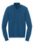 Port Authority SW2900 Mens Easy Care Long Sleeve 1/4 Zip Sweater Heather Aegean Blue Flat Front