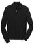 Port Authority SW290 Mens Long Sleeve 1/4 Zip Sweater Black Flat Front