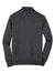 Port Authority SW290 Mens Long Sleeve 1/4 Zip Sweater Heather Charcoal Grey Flat Back