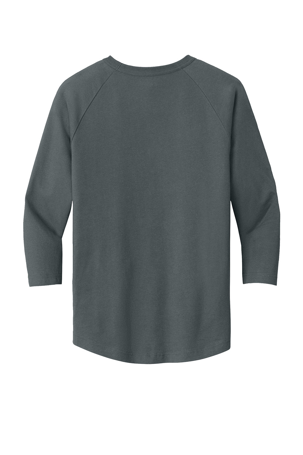 Sport-Tek T200 Mens 3/4 Sleeve Crewneck T-Shirt Iron Grey Flat Back