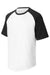 Sport-Tek T201 Mens Short Sleeve Crewneck T-Shirt White/Black Flat Front