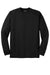 Sport-Tek T473LS Mens Dry Zone Moisture Wicking Long Sleeve Crewneck T-Shirt Black Flat Front