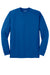 Sport-Tek T473LS Mens Dry Zone Moisture Wicking Long Sleeve Crewneck T-Shirt True Royal Blue Flat Front