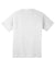 Sport-Tek T473 Mens Dry Zone Moisture Wicking Short Sleeve Crewneck T-Shirt White Flat Back