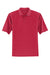 Sport-Tek T474 Mens Dri-Mesh Moisture Wicking Short Sleeve Polo Shirt Engine Red Flat Front