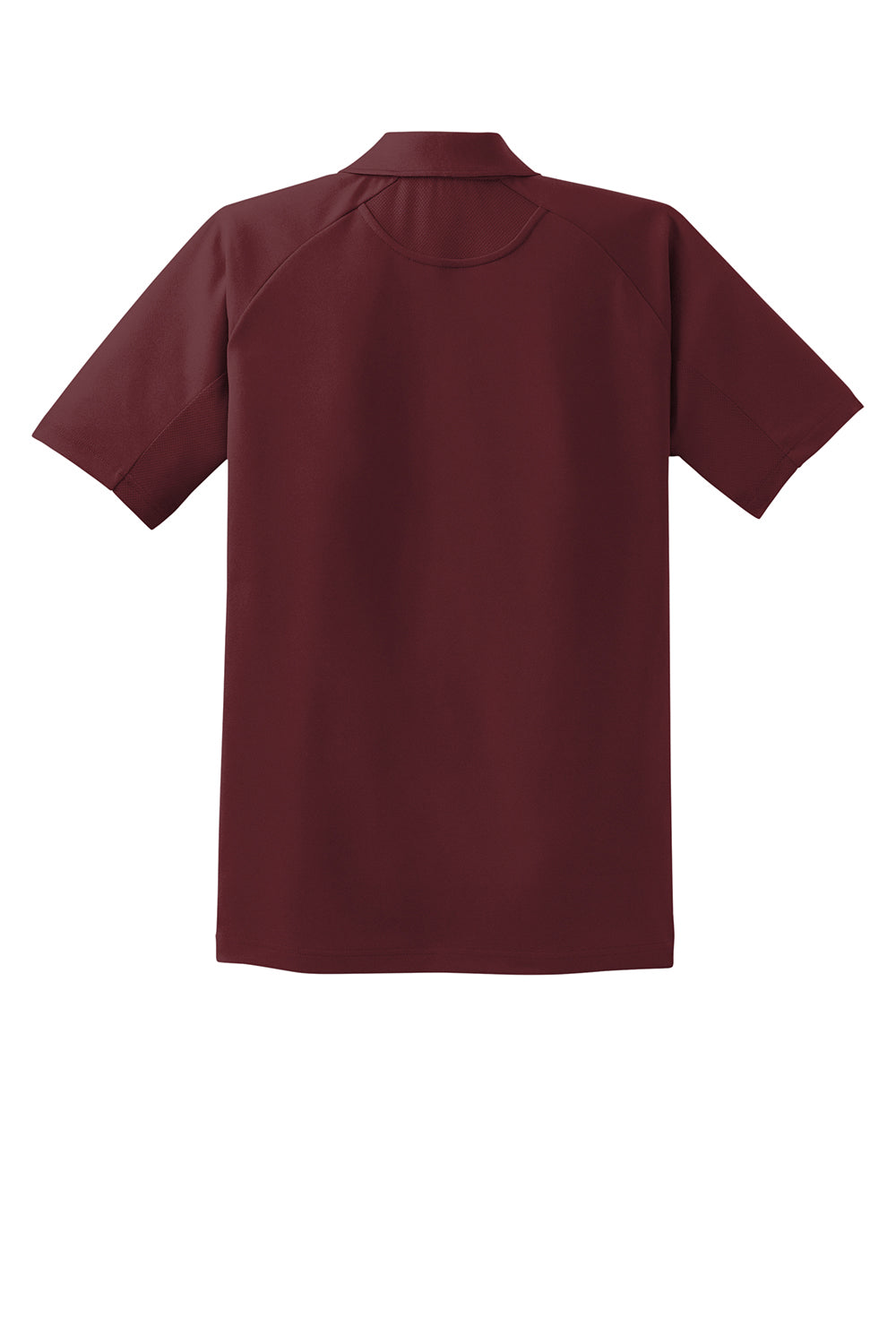 Sport-Tek T474 Mens Dri-Mesh Moisture Wicking Short Sleeve Polo Shirt Maroon Flat Back