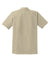 Sport-Tek T474 Mens Dri-Mesh Moisture Wicking Short Sleeve Polo Shirt Sandstone Flat Back