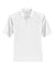 Sport-Tek T474 Mens Dri-Mesh Moisture Wicking Short Sleeve Polo Shirt White Flat Front