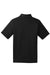 Sport-Tek T475 Mens Dry Zone Moisture Wicking Short Sleeve Polo Shirt Black Flat Back