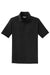 Sport-Tek T475 Mens Dry Zone Moisture Wicking Short Sleeve Polo Shirt Black Flat Front