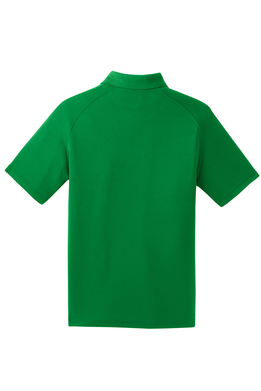 Sport-Tek T475 Mens Dry Zone Moisture Wicking Short Sleeve Polo Shirt Kelly Green Flat Back