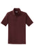 Sport-Tek T475 Mens Dry Zone Moisture Wicking Short Sleeve Polo Shirt Maroon Flat Front