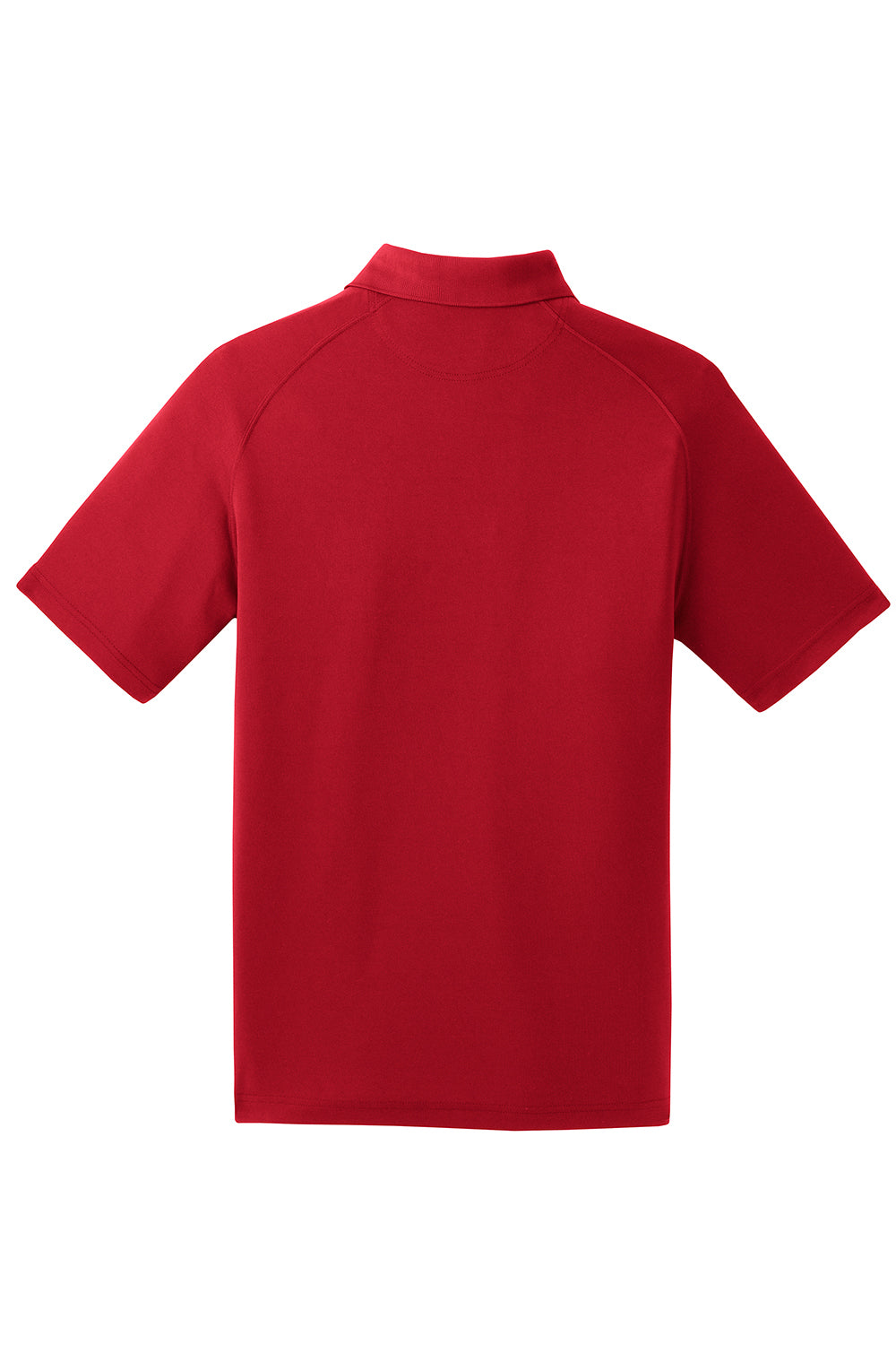 Sport-Tek T475 Mens Dry Zone Moisture Wicking Short Sleeve Polo Shirt True Red Flat Back