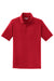 Sport-Tek T475 Mens Dry Zone Moisture Wicking Short Sleeve Polo Shirt True Red Flat Front