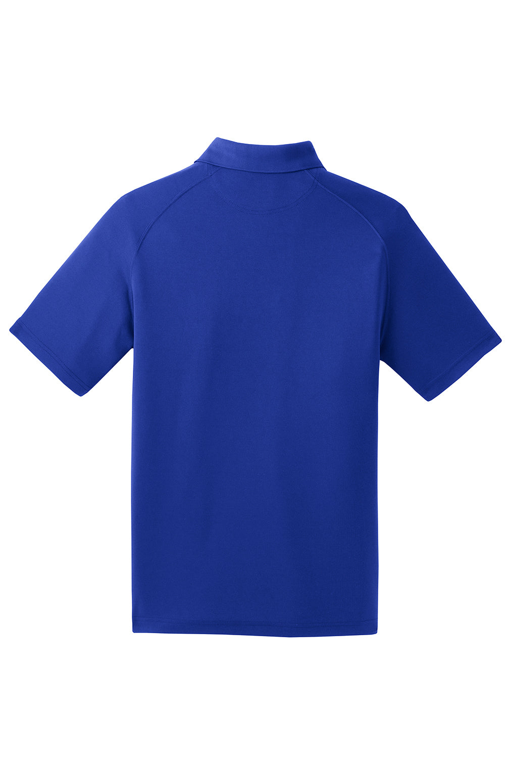 Sport-Tek T475 Mens Dry Zone Moisture Wicking Short Sleeve Polo Shirt True Royal Blue Flat Back