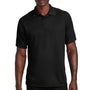 Sport-Tek Mens Dry Zone Moisture Wicking Short Sleeve Polo Shirt - Black