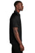 Sport-Tek T475 Mens Dry Zone Moisture Wicking Short Sleeve Polo Shirt Black Model Side