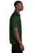 Sport-Tek T475 Mens Dry Zone Moisture Wicking Short Sleeve Polo Shirt Forest Green Model Side