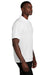 Sport-Tek T475 Mens Dry Zone Moisture Wicking Short Sleeve Polo Shirt White Model Side