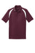 Sport-Tek T476 Mens Dry Zone Moisture Wicking Short Sleeve Polo Shirt Maroon/White Flat Front