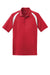 Sport-Tek T476 Mens Dry Zone Moisture Wicking Short Sleeve Polo Shirt True Red/White Flat Front