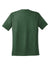 Sport-Tek T478 Mens Dry Zone Moisture Wicking Short Sleeve Crewneck T-Shirt Forest Green/White Flat Back