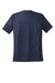 Sport-Tek T478 Mens Dry Zone Moisture Wicking Short Sleeve Crewneck T-Shirt True Navy Blue/White Flat Back