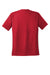 Sport-Tek T478 Mens Dry Zone Moisture Wicking Short Sleeve Crewneck T-Shirt True Red/White Flat Back