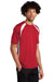 Sport-Tek T478 Mens Dry Zone Moisture Wicking Short Sleeve Crewneck T-Shirt True Red/White Model 3q