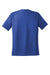 Sport-Tek T478 Mens Dry Zone Moisture Wicking Short Sleeve Crewneck T-Shirt True Royal Blue/White Flat Back