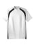 Sport-Tek T478 Mens Dry Zone Moisture Wicking Short Sleeve Crewneck T-Shirt White/Black Flat Front