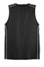 Sport-Tek T555 Mens Moisture Wicking Mesh Reversible Tank Top Black Flat Back