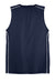 Sport-Tek T555 Mens Moisture Wicking Mesh Reversible Tank Top True Navy Blue Flat Back