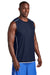 Sport-Tek T555 Mens Moisture Wicking Mesh Reversible Tank Top True Navy Blue Model 3q